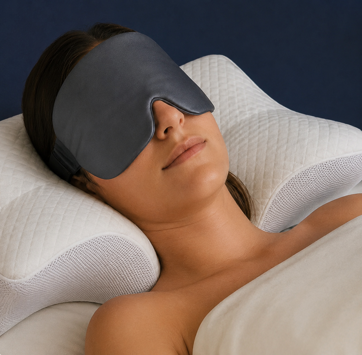 Schlafmaske aus Naturseide